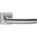 Intersteel enkele deurklink Blok op rozet vierkant rvs