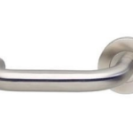 Intersteel enkele deurklink links Rond op rond rozet rvs