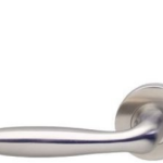 Intersteel enkele deurklink links Jupiter op rond rozet rvs