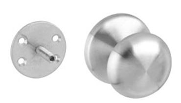 Intersteel voordeurknop paddestoel rvs Eenzijdige montage