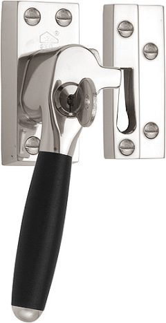 Raamsluiting TIMELESS RBA-1932 Links glans nikkel/Ebbenhout