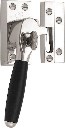 Raamsluiting TIMELESS RBA-1932 Links glans nikkel/Ebbenhout