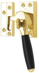 Raamsluiting TIMELESS RBA-1932 Rechts messing Ongelakt/Ebbenhout