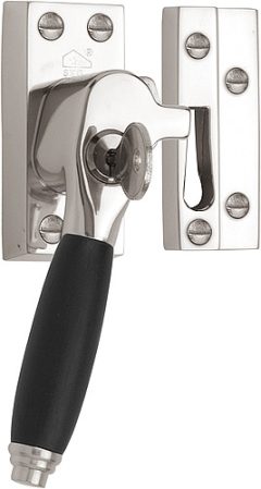 Raamsluiting TIMELESS RBA-1934 Links glans nikkel/Ebbenhout