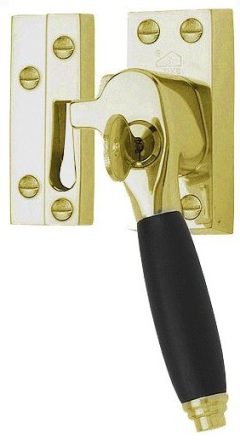 Raamsluiting TIMELESS RBA-1934 Rechts messing Ongelakt/Ebbenhout