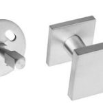 Intersteel voordeurknop vierkant vast verkropt rvs eenzijdige montage