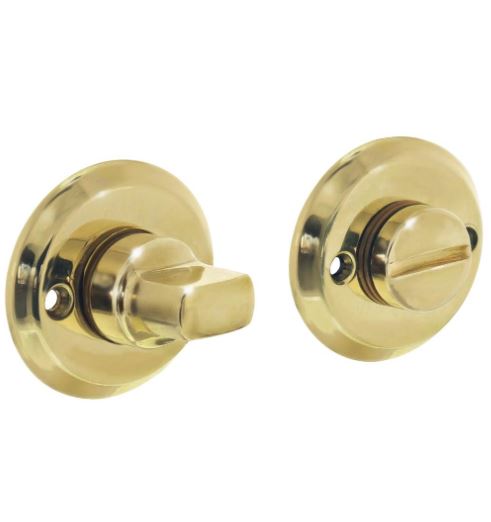 Intersteel wc-sluiting 8mm schroefgat messing gelakt