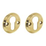 Intersteel cilinderrozetten ø50x5mm messing gelakt