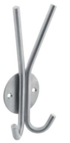 Intersteel Hoed en Jashaak Dubbel op Rond Rozet rvs