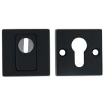 Intersteel SKG3 Veiligheid-rozet Vierkant + kerntrekbeveiliging rvs/mat zwart