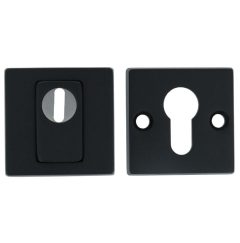 Intersteel SKG3 Veiligheid-rozet Vierkant + kerntrekbeveiliging rvs/mat zwart