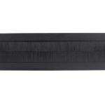 Intersteel Tochtwering Ovaal rvs/mat zwart