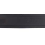 Intersteel Briefplaat Ovaal met klep/Regenrand rvs/mat zwart