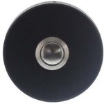 Intersteel Beldrukker Rond Verdekt Ø53X10 rvs/mat zwart