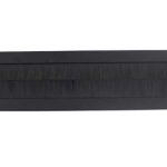 Intersteel Tochtwering Rechthoekig rvs/mat zwart