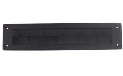 Intersteel Tochtwering Rechthoekig rvs/mat zwart