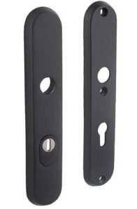 Intersteel SKG3 Veiligheidsbeslag PC72 Met kerntrekbeveiliging rvs/mat zwart