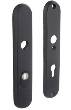 Intersteel SKG3 Veiligheidsbeslag PC72 Met kerntrekbeveiliging rvs/mat zwart