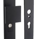 Intersteel SKG3 Veiligheidsbeslag PC55 rechthoekig greep/kruk rvs/mat zwart