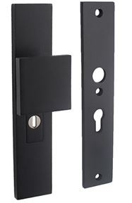 Intersteel SKG3 Veiligheidsbeslag PC55 rechthoekig greep/kruk rvs/mat zwart