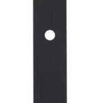 Intersteel Renovatie Schild Rechthoekig 250 x 55 mm blind rvs/mat zwart