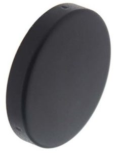 Intersteel afdekrozet Rond verdekt rvs/mat zwart