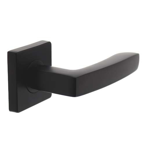 Intersteel deurklink Minos op vierkant rozet mat zwart