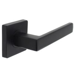 Intersteel deurklink Hera op vierkant rozet mat zwart