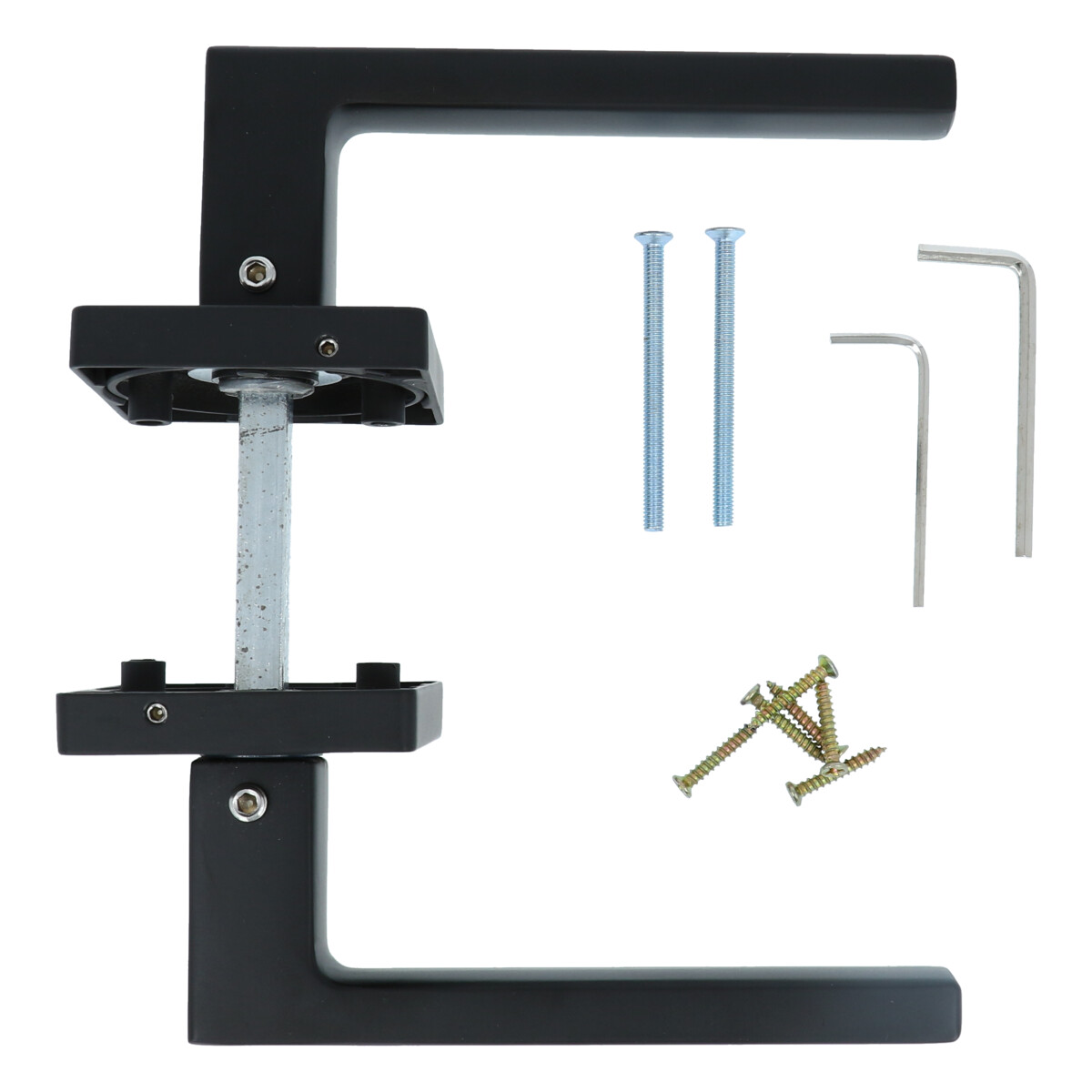 Intersteel deurklink Hera op vierkant rozet mat zwart - Afbeelding 6