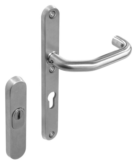 Intersteel Veiligheidsbeslag PC92 smal met kerntrek beveiliging smalschild/kruk SKG3 rvs