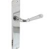 Intersteel deurklink Helena op langschild blind chroom