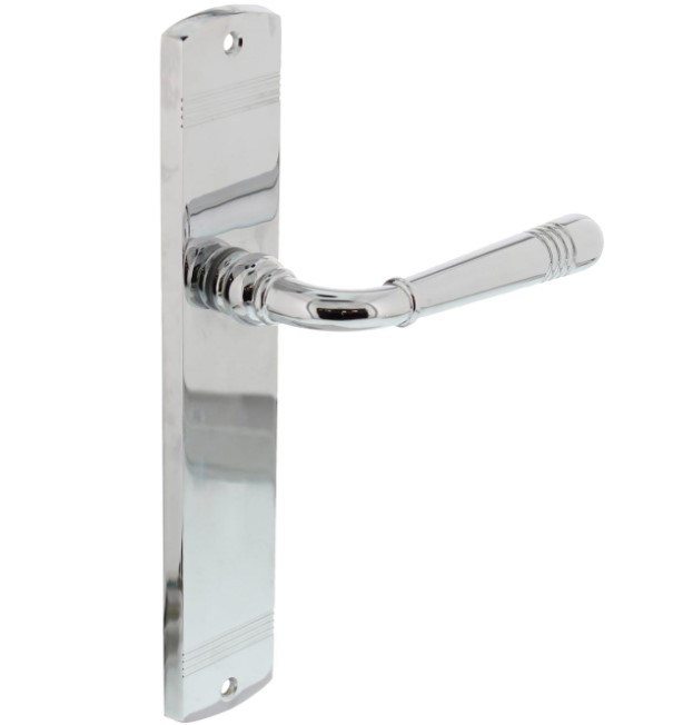 Intersteel deurklink Helena op langschild blind chroom