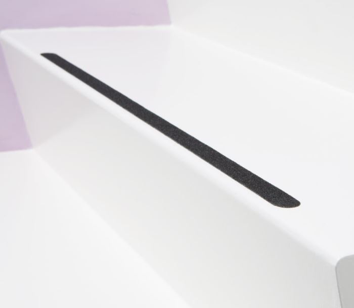 Secucare Anti Slip Stickers Langwerpig TBV Trap zwart 19 x 600 mm - Afbeelding 2