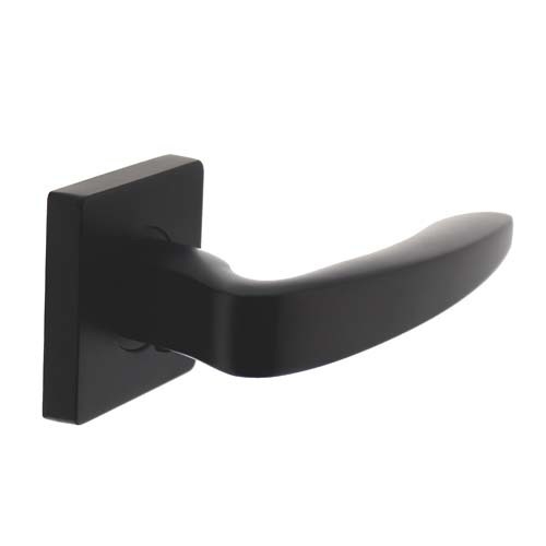 Intersteel Enkele deurklink rechts Zeus Op Vierkant Rozet mat zwart