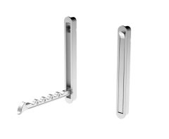 Infrees kapstokhaak Uitklapbaar rvs Look 125x140 mm