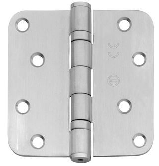 INTERSTEEL KOGELLAGERSCHARNIER AFGEROND 3.5"" rvs CE (EN1935: 2002, 14301209)