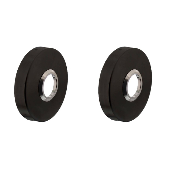 Intersteel rozetten verdekt ø53x10mm structuur zwart