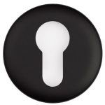 Cilinderplaatje NOUR EVBY52 mat zwart