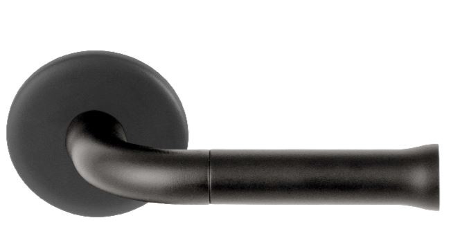 Deurklink NOUR EV101/64 op Rozet mat zwart