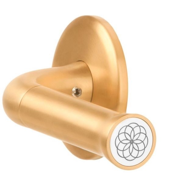 Deurklink NOUR EV101/64 op Rozet PVD mat Goud - Afbeelding 3