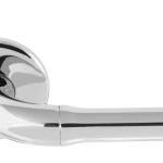 Deurklink NOUR EV100/64 op Rozet rvs gepolijst