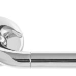 Deurklink NOUR EV101/64 op Rozet rvs gepolijst