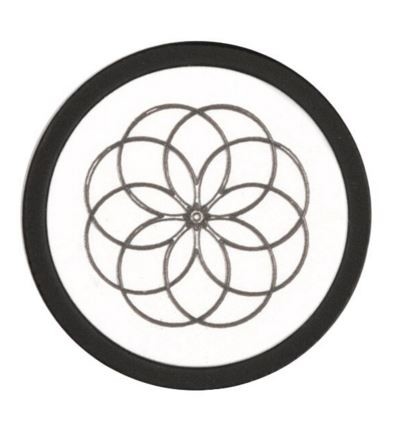 Knopschild NOUR EV102VP211SFC Blind mat zwart - Afbeelding 3