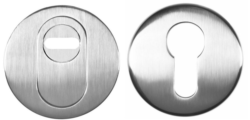 NOUR SKG3 Veiligheid-rozet + kerntrekbeveiliging rvs gepolijst