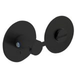 Intersteel wc-sluiting 8 mm Renovatie Zelfklevend Rond Plat 55x2 mm rvs zwart