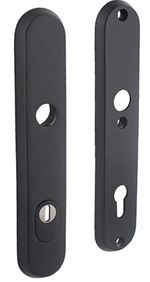 Intersteel SKG3 Veiligheidsbeslag PC92 Met kerntrekbeveiliging rvs/mat zwart