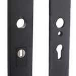 Intersteel SKG3 Veiligheidsbeslag rechthoekig PC55 Met kerntrekbeveiliging rvs/mat zwart