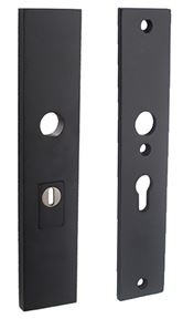 Intersteel SKG3 Veiligheidsbeslag rechthoekig PC55 Met kerntrekbeveiliging rvs/mat zwart