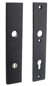 Intersteel SKG3 Veiligheidsbeslag PC92 rechthoekig Met kerntrekbeveiliging rvs/mat zwart