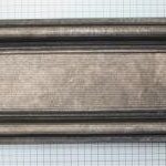 Brievenbus met rand (messing) Oud Zilver